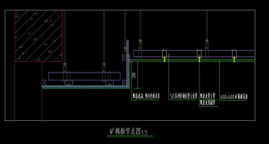 清单计价规则中四边石膏板吊顶标高28米中间矿棉板吊顶标高3米应如何