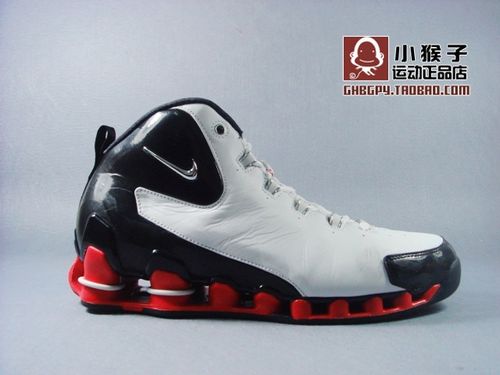 9.8成新 正品专卖货 nike shox vc iii 白黑红 卡特-篮球鞋 44.