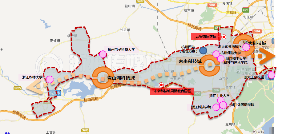 届时,科创人才,资源,技术,发展契机将通过这条线路源源不断的涌入临安