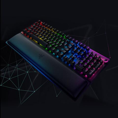 razer雷蛇黑寡妇蜘蛛v3pro无线版无线键盘104键黄轴黑色rgb1299元