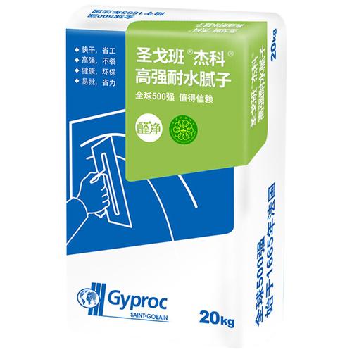 圣戈班伟伯杰科腻子粉 内墙防霉防潮耐水腻子 白色成品腻子膏袋装