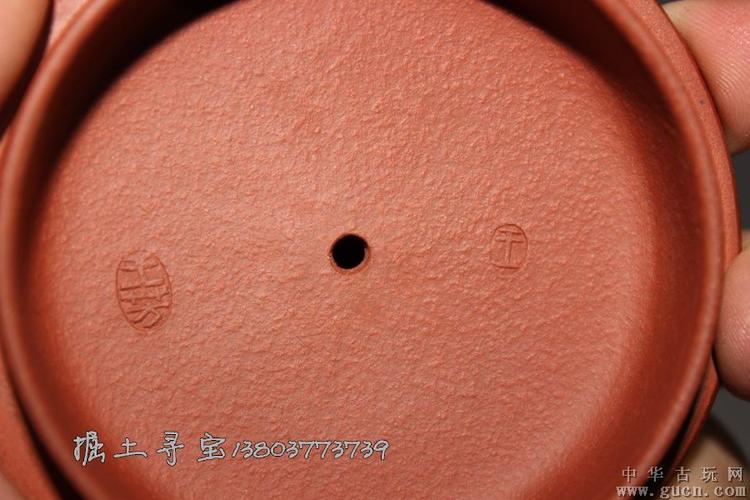 王芳落款紫砂壶正品宜兴原矿老朱泥泥绘全手工*石瓢紫砂壶