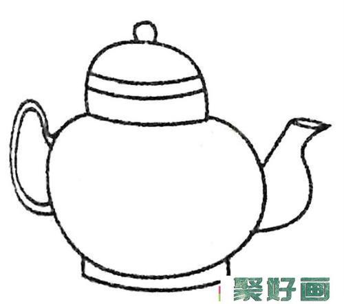 四步画出水壶简笔画步骤图教程怎么画简笔画教程