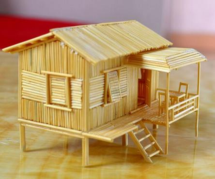 怎样制作牙签小木屋