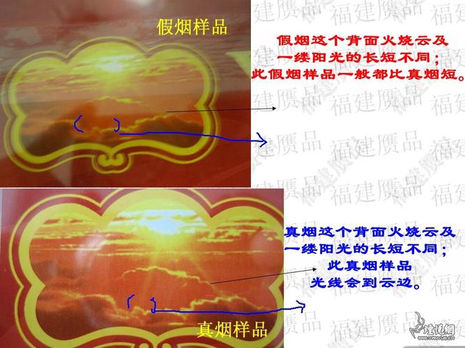 条,包珍品云烟(软)真假实物样品对比鉴别分享