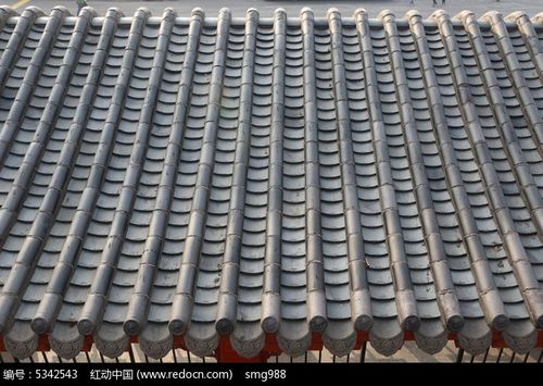 北方青瓦屋顶纹理素材