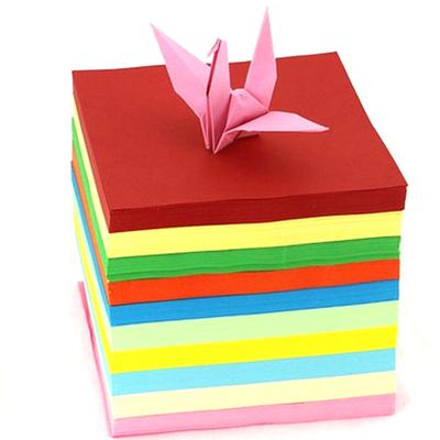 10色手工纸彩纸折纸材料幼儿园宝宝正方形千纸鹤折纸卡彩色剪纸书