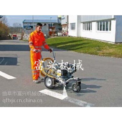 启航牌冷喷道路划线机手推式小型常温标线机和机富冷喷标线手推式冷喷