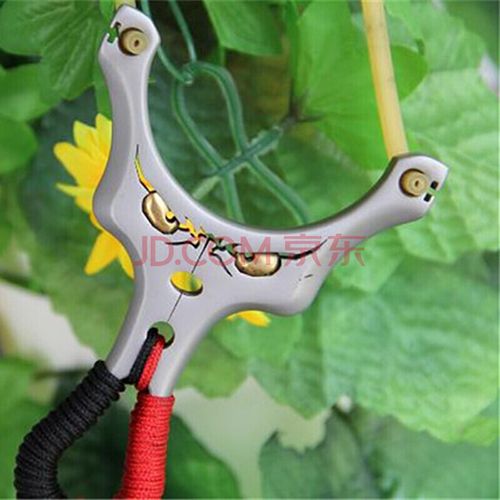 弹弓乌鸦二代弹弓304不锈钢数控单卡弹弓直板单股卡球