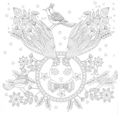 奇幻梦境大人填色涂色书涂鸦绘本成人减压漫游奇境儿童手绘图画册