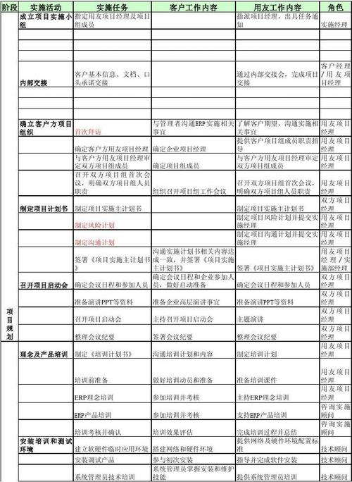 网 所有分类 it/计算机 计算机软件及应用 xxxerp项目关键任务清单