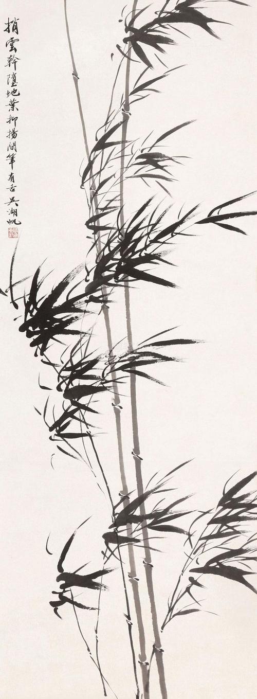 吴湖帆 墨竹图 立轴 水墨纸本作品欣赏