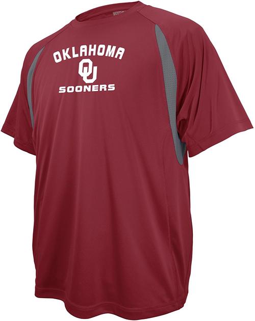 oklahoma sooners alley oop short sleeved cb synthetic tee (true