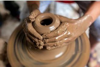 关于第一次的作文:捏陶泥