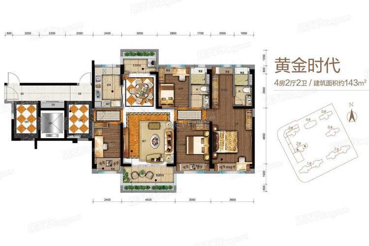 户型信息pk 碧桂园·城央首府 碧桂园·城央首府户型类别:3居,4居,5