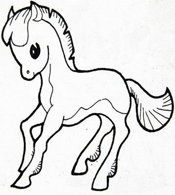 十二生肖之马简笔画