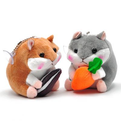 新品三款小仓鼠毛绒玩具挂件四寸娃娃抓娃娃机公仔花束娃娃