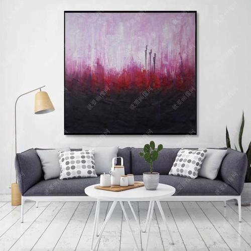 沙发背景墙装饰油画家装室内油画