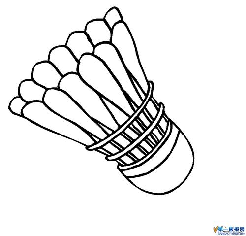 羽毛球简笔画