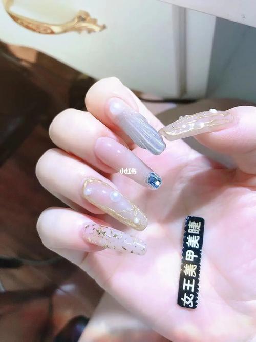长梯,仙气温柔美甲97 ok_美甲_美妆_美甲