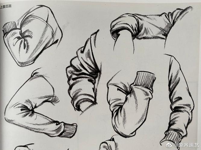 速写头手鞋临摹图