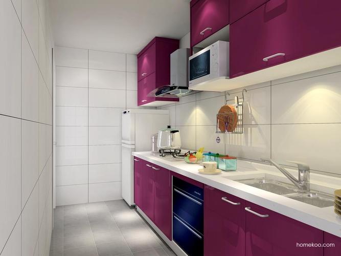 厨房装修效果图_紫晶魅影厨房效果图f5476_尚品宅配