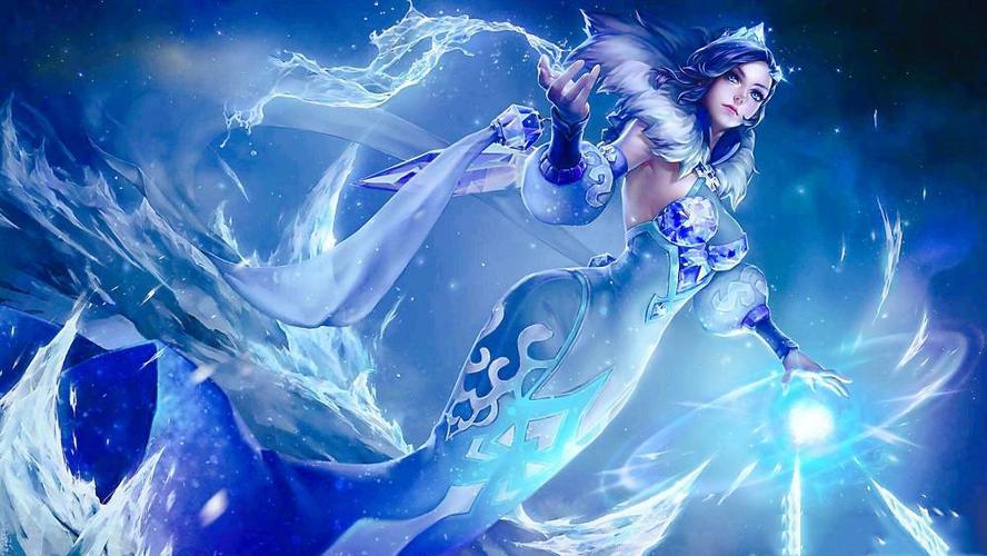 甄姬冰雪圆舞曲迎来优化,胸和背的造型,你更喜欢哪一个?