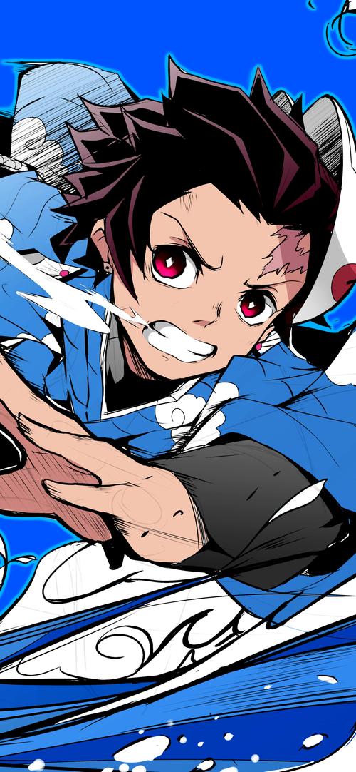 帅气动漫人物灶门炭治郎高清手机壁纸出自鬼灭之刃