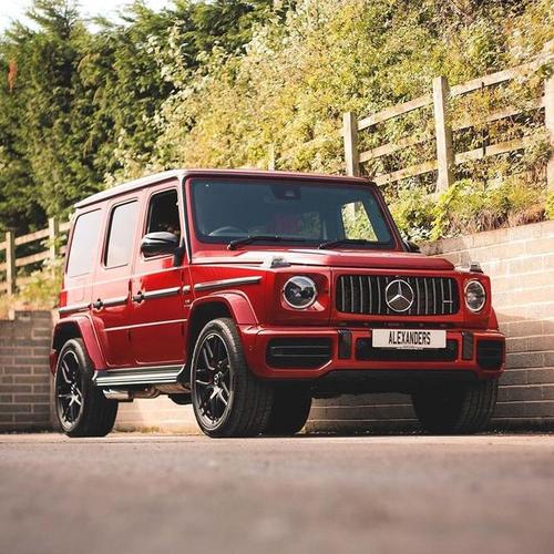 汽车头像|奔驰大g风信子红