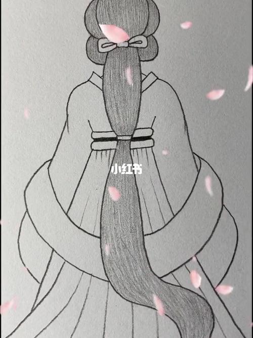 少女背影简笔画_简笔画_教程_简笔画教程_文化_绘画