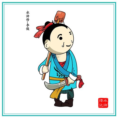 水浒传人物集合|插画|艺术插画|苏门居士 - 临摹作品