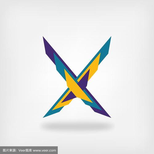 英文字母x,图标,创造力,商务,几何形状