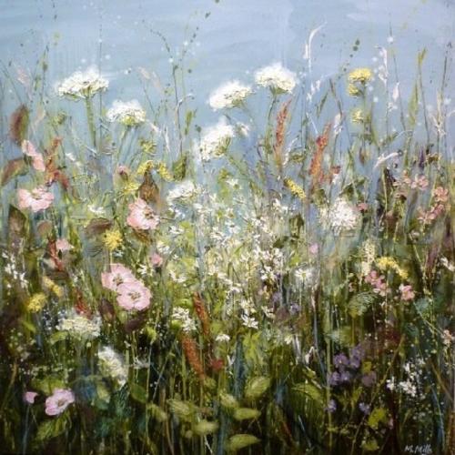 待到山花烂漫时,她在丛中笑.丨来自画家marie mills