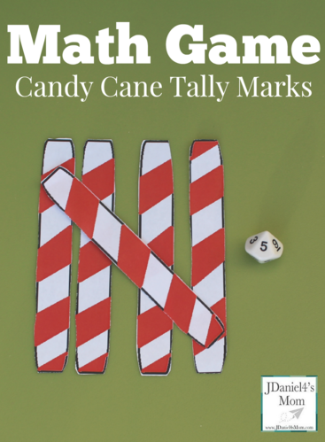 math game- candy cane tally marks this is a fun way to build
