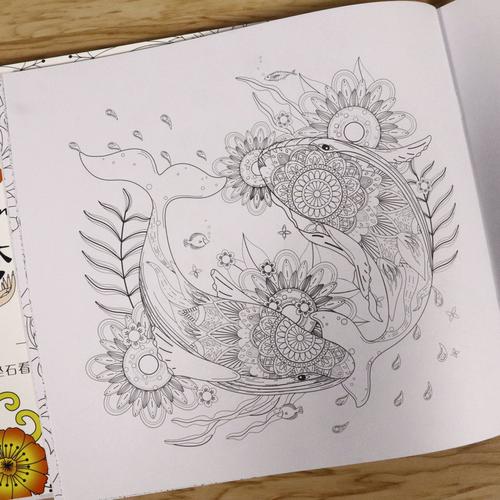 【3本49包邮】神奇魔法涂色系列秘密花园全六册涂色书