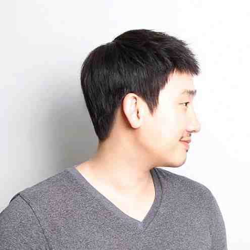 男士中老年假发真发硬头发男发超短发蓬松短直发寸头平头短碎发