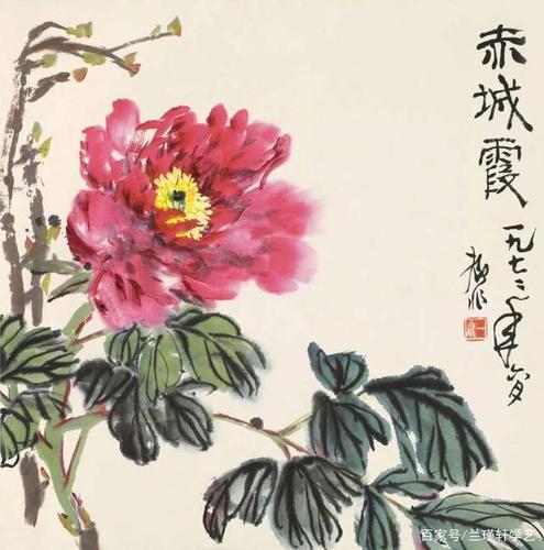 唯有牡丹真国色,花开时节动京城:陆抑非写意牡丹