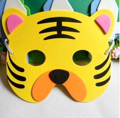 幼儿园老虎面具简笔画