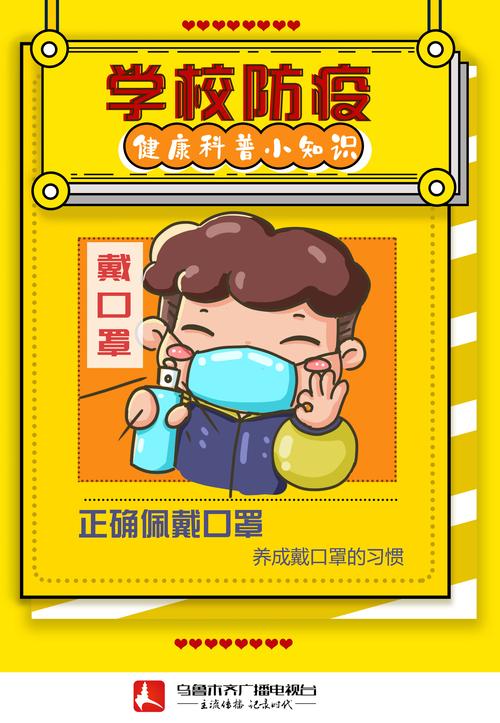 【海报】学校防疫小知识——戴口罩