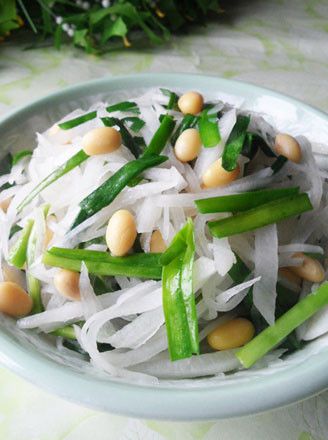 韭香白萝卜炒黄豆的全部作品