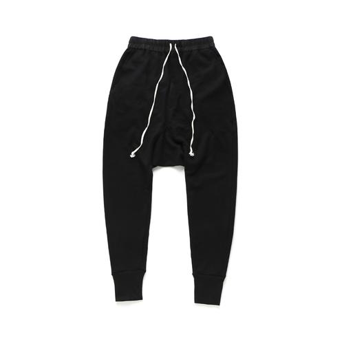 2018春季新款ro大吊裆裤高街男式休闲卫裤宽松哈伦裤小脚垮裤大码