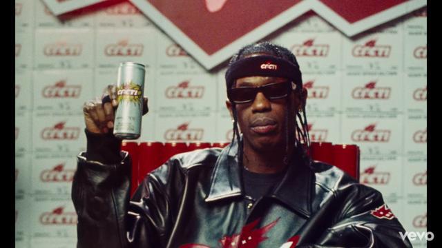 travisscott在新mv中疑似带货自家新品牌cacti