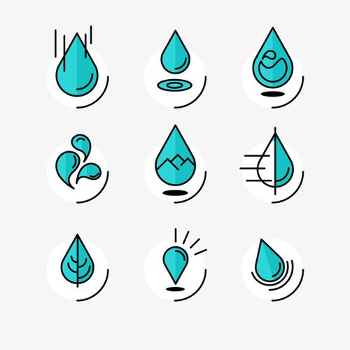 关键词 : 水滴,水,水珠,图标,创意水滴图标