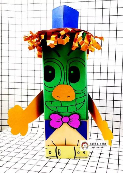 很棒的创意手工课程—纸筒人的世界