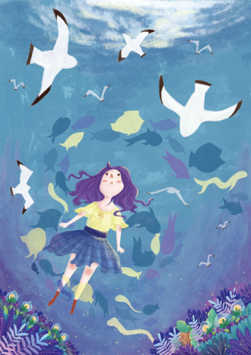 白日梦|插画|插画习作|丢丢同学呀 - 原创作品 - 站酷