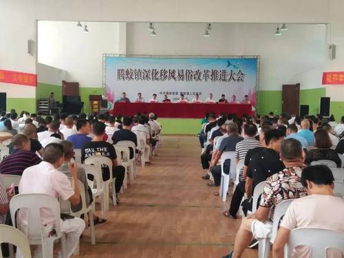 镇党委副书记,镇长章步胜主持会议.