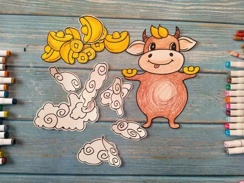 牛年儿童画