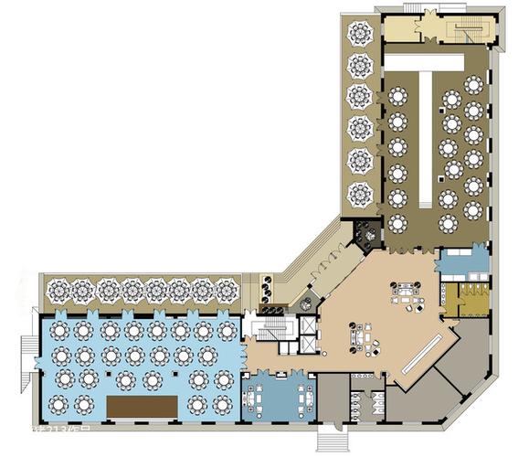 混搭度假酒店婚礼现场布置平面图