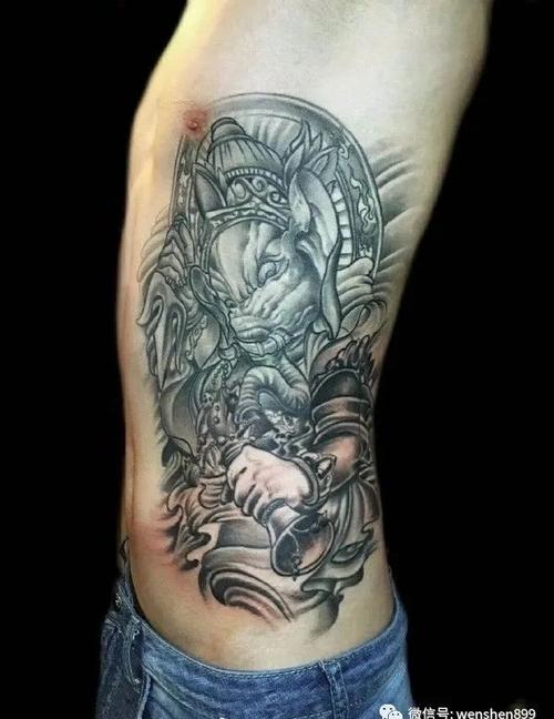 象神纹身图案 胳膊纹身图案 象神纹身素材