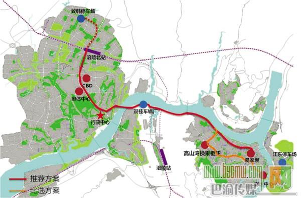 涪陵启动城市轨道交通规划项目研究